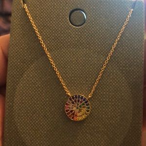 RAINBOW SMALL CIRCLE NECKLACE